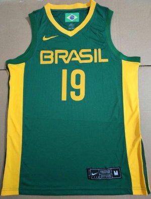 19 Barbosa 2019 brazil fiba jersey green